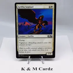 MTG - M20 - Griffin Sentinel - #021 - Lightly Played - Image 1
