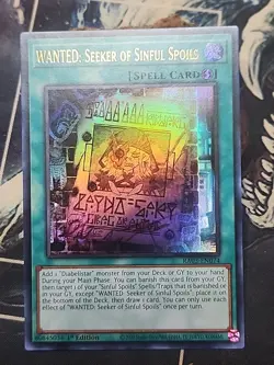 Yugioh! Wanted: Seeker Of The Sinful Spoils, RA03-en074 Ultra Rare - Image 1