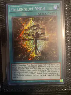 Yugioh Millennium Ankh INFO-EN053 Secret Rare 1st Ed NM - Image 1
