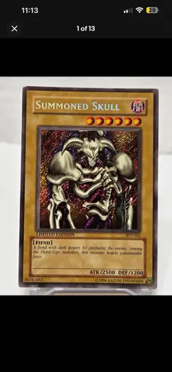 Yugioh Summoned Skull BPT-002 Secret Rare Limited Edition - Image 2