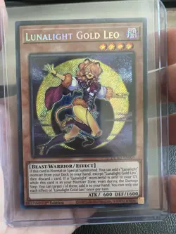 Yugioh Lunalight Gold Leo DUAD-EN005 Secret Rare 1st Edition - Image 3