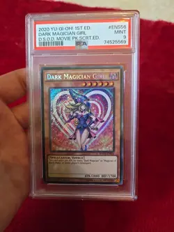 Mint Psa Graded Holo First Edition Dark Magician Girl Yugioh Card - Image 1