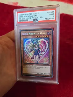 Mint Psa Graded Holo First Edition Dark Magician Girl Yugioh Card - Image 2