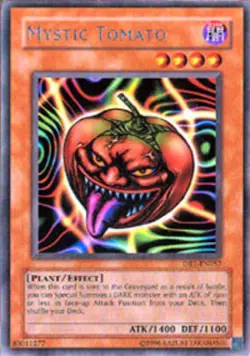 Mystic Tomato - DB1-EN057 - Rare - Unlimited Edition LP Yugioh Dark Beginnings 1 - Image 1