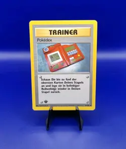 Pokedex 87/102 1st Edition GERMAN Base Set Pokemon Card TCG Pokemon WOTC 1999 NM - Image 1