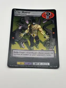 G.I. Joe TCG Croc Master FOIL Card 73/114 Wizards Coast WOTC Trading Card Game - Image 1