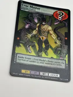 G.I. Joe TCG Croc Master FOIL Card 73/114 Wizards Coast WOTC Trading Card Game - Image 2