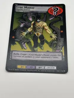 G.I. Joe TCG Croc Master FOIL Card 73/114 Wizards Coast WOTC Trading Card Game - Image 4