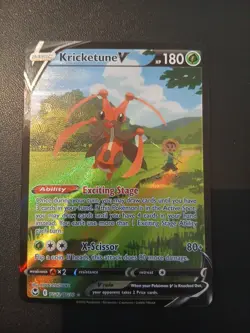 Pokemon TCG Kricketune V Trainer Gallery Holo Ultra Rare Card TG12/TG30 - Image 1