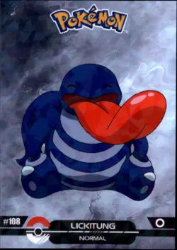 Pokemon Crystal Card Collection Shadow #108 Lickitung Shattered Ice Holo - Image 1