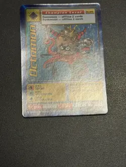 Digimon Card OCTOMON St-37S Digi-Battle Champion Level Holo Bandai 1999 - Image 5