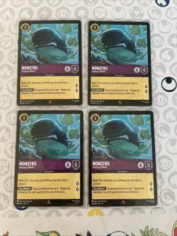 Monstro Infamous Whale 64/204 Playset 4 cards Playset - Reign of Jafar - Image 1