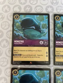 Monstro Infamous Whale 64/204 Playset 4 cards Playset - Reign of Jafar - Image 2