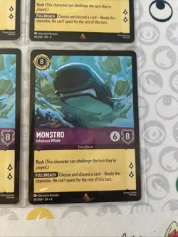 Monstro Infamous Whale 64/204 Playset 4 cards Playset - Reign of Jafar - Image 5