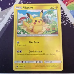 18x Pokemon Card Pikachu 30/111 Sun & Moon-Crimson Invasion Common - Image 2