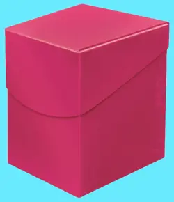 ULTRA PRO 100+ Eclipse Deck Box HOT PINK with DIVIDER card storage case mtg tcg - Image 1