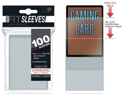 100 Ultra PRO Fit Standard Size Inner Card Sleeves Double Deck Protector Clear - Image 2
