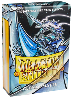 60 Dragon Shield Japanese Clear Matte Small Card Sleeves Deck Protector AT-11101 - Image 1