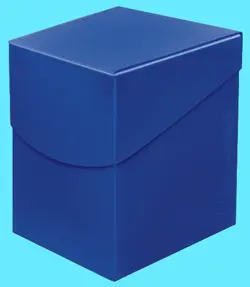 ULTRA PRO ECLIPSE PRO-100+ PACIFIC BLUE Deck Box w/ DIVIDER card storage case - Image 1