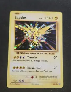 Pokemon Zapdos 42/108 Xy Evolutions Holo Pokemon Card - Image 1