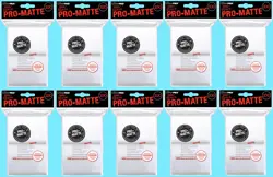 1000 ULTRA PRO Standard Size WHITE PRO-MATTE DECK PROTECTORS Card Sleeves MTG - Image 1