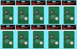 1000 ULTRA PRO Standard Size GREEN PRO-MATTE DECK PROTECTORS Card Sleeves MTG - Image 1