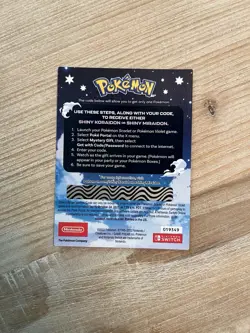 Pokemon Scarlet and Violet Shiny Koraidon OR Miraidon Gamestop Promo Card Code - Image 2