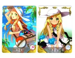 Goddess Story Waifu Card TCG | Lilly / Lillie - Sun & Moon | CARD SET [ 2x ] - Image 1