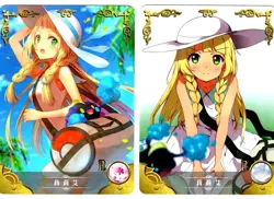 Goddess Story Waifu Card TCG | Lilly / Lillie - Sun & Moon | CARD SET [ 2x ] - Image 2