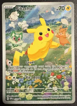 Pokemon Card TCG - Pikachu SVP 088 Black Star Promo 88 Paldea Adventure Chest - Image 1