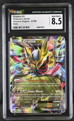 CGC 8.5 Giratina EX 2015 Ancient Origins 57/98 Holo Pokemon Card - Image 1
