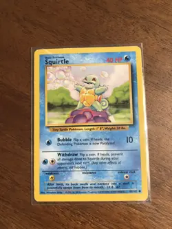 Pokemon cards - squirrel 63/102 Basic Pokemon 1995 common - Image 1