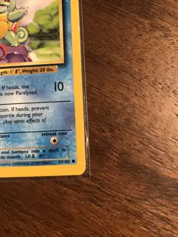 Pokemon cards - squirrel 63/102 Basic Pokemon 1995 common - Image 4