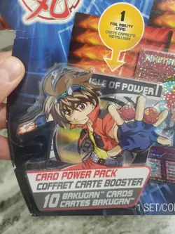 2008 Sealed Spin Master Bakugan Battle Brawlers 10 Card Power Pack Pyrus Foil Ho - Image 2