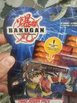 2008 Sealed Spin Master Bakugan Battle Brawlers 10 Card Power Pack Pyrus Foil Ho - Image 3