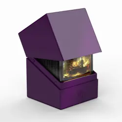 ULTIMATE GUARD PURPLE BOULDER 100+ SOLID DECK CASE NEW Card Storage Box ccg tcg - Image 3