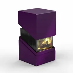 ULTIMATE GUARD PURPLE BOULDER 100+ SOLID DECK CASE NEW Card Storage Box ccg tcg - Image 5
