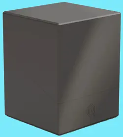 ULTIMATE GUARD GREY BOULDER 100+ SOLID DECK CASE NEW Card Storage Box ccg tcg - Image 1