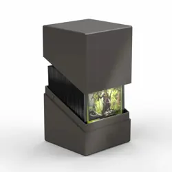ULTIMATE GUARD GREY BOULDER 100+ SOLID DECK CASE NEW Card Storage Box ccg tcg - Image 5