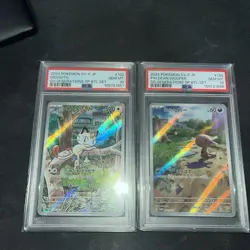 PSA 10 Meowth 192/SV-P Paldean Wooper 193/SV-P AR Set Pokemon Card Japanese - Image 1