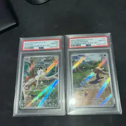 PSA 10 Meowth 192/SV-P Paldean Wooper 193/SV-P AR Set Pokemon Card Japanese - Image 3
