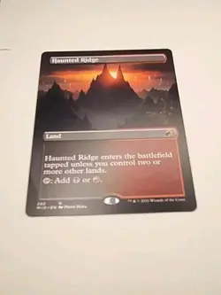 Haunted Ridge -Rare Borderless Full Art NM Midnight Hunt 2021 MID 282/277 MTG - Image 2