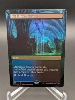 Darkslick Shores (Borderless) Phyrexia: All Will Be One Foil - Image 1