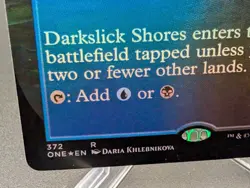 Darkslick Shores (Borderless) Phyrexia: All Will Be One Foil - Image 2