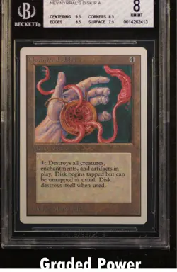 Unlimited Nevinyrral's Disk BGS 8 (2413) Magic MTG - Image 1