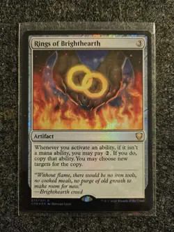 MTG CMR Rings of Brighthearth NM Foil - Image 1