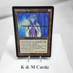 MTG - Ice Age - Staff of the Ages - Rare - LP+ NM - Image 1