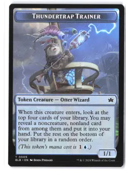 Thundertrap Trainer Token #9 Bloomburrow NM - Image 1