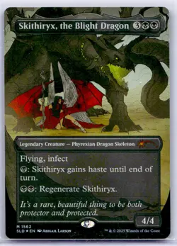 Near Mint Rainbow Foil Skithiryx, the Blight Dragon #1562 Secret Lair W/Tracking - Image 1