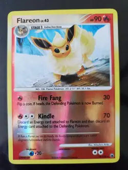 Flareon 19/100 Reverse Holo Pokemon TCG Diamond Pearl Majestic Dawn Near Mint NM - Image 1